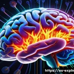 Home 18 메타포와 유추의 신경과학적 기초 - A highly detailed digital illustration of a human brain illuminated with vibrant neural networks con...